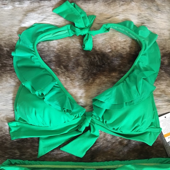Kenneth Cole Bikini Set, Green, Size Small, NWT - Picture 2 of 6